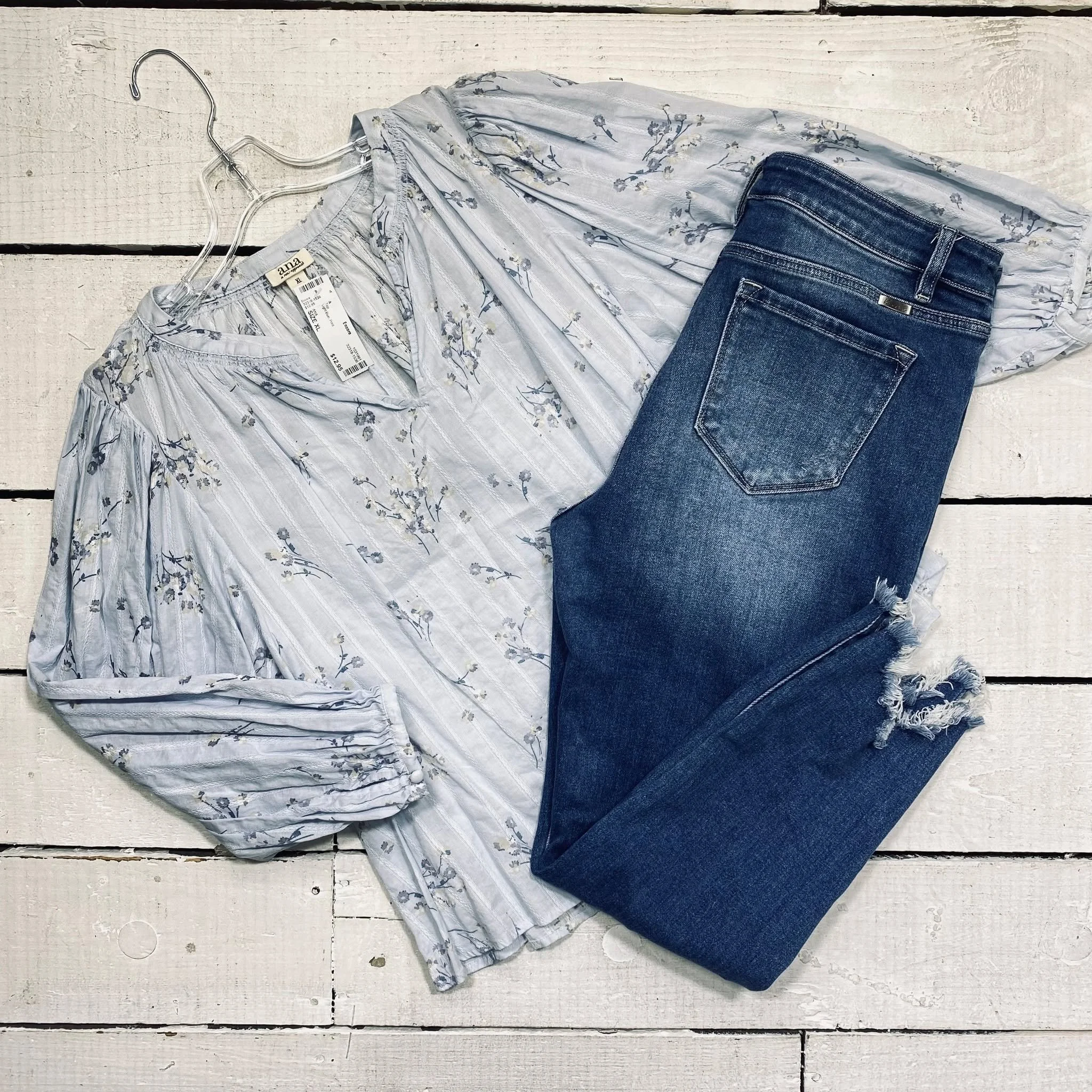 ANA Top Size XL, $12.95
KanCan Jeans Size 15, $15.95