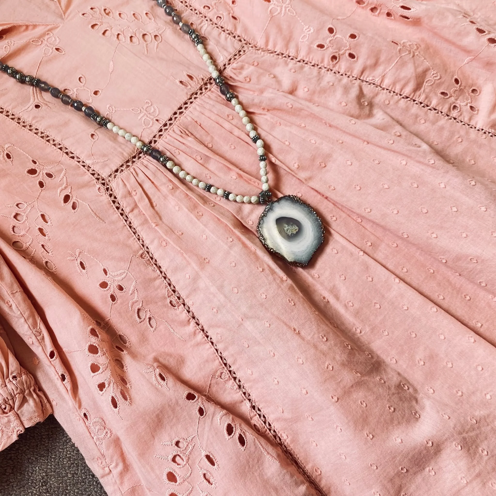 Universal Thread Dress Size 6, $18.95
Necklace, $14.95