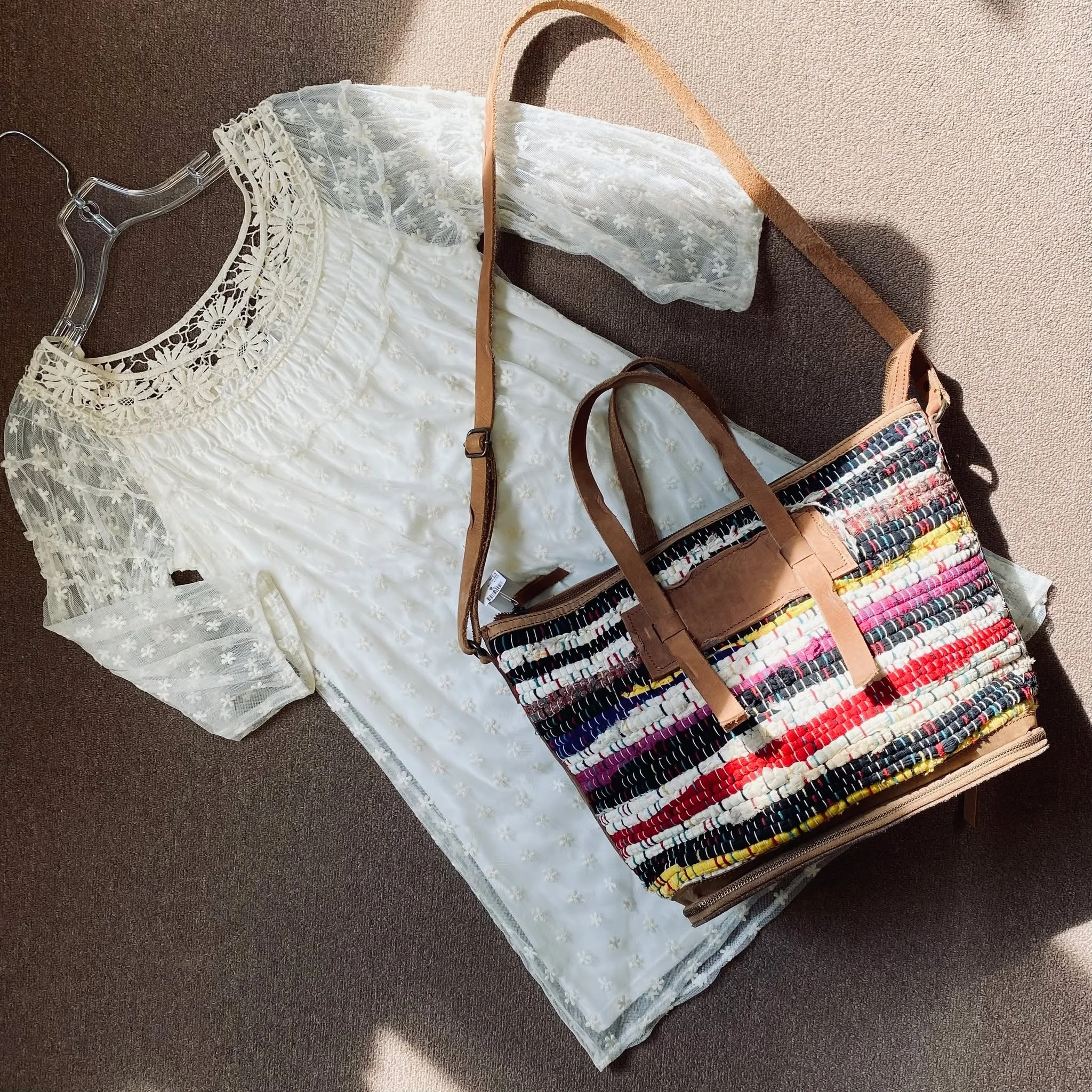 Dress Size 6, $20.95
Free People Purse, $72.99