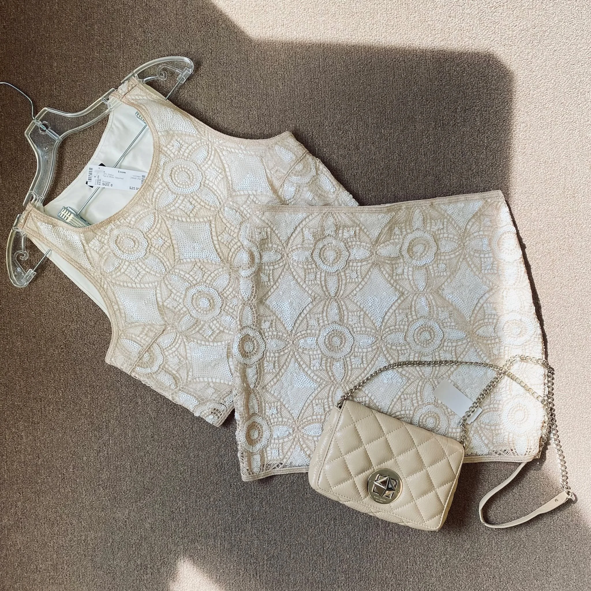 Express 2PC Dress Size 8, $25.95
Kate Spade Crossbody, $30.95