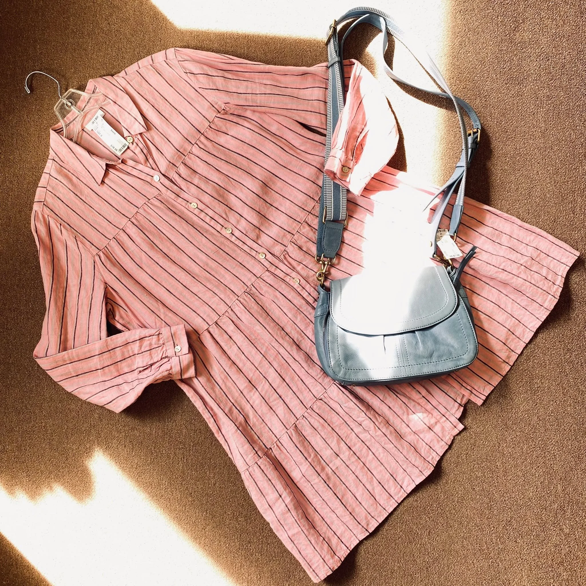 J Jill Dress Size 8, $18.95
American Leather Crossbody, $40.95