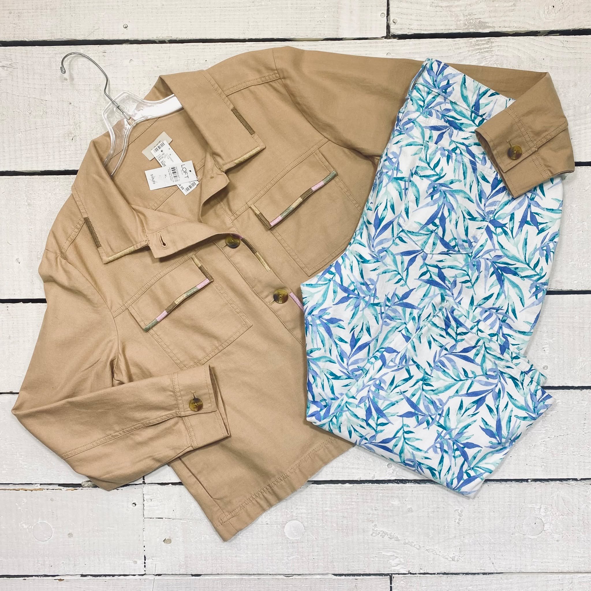 Loft Cardigan Size XL, $24.95
Croft &amp; Barrow Capris Size 18, $10.95