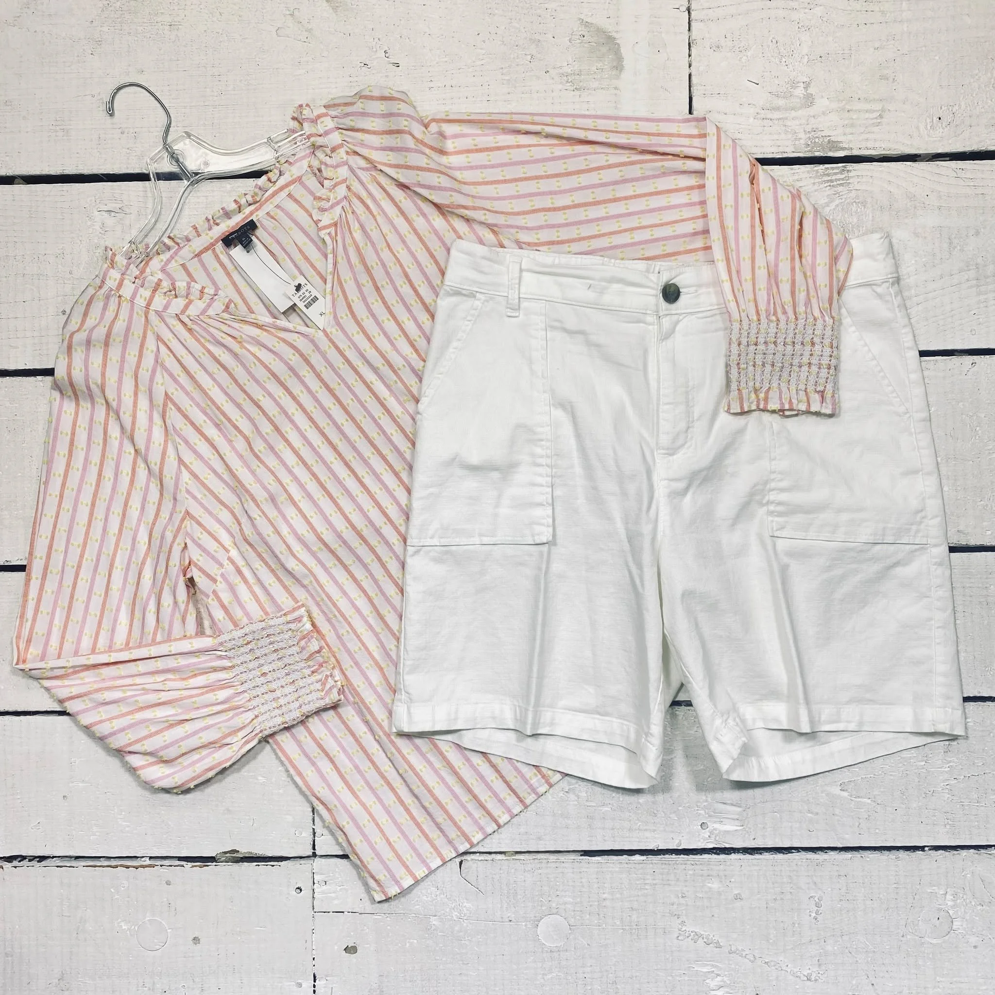 Talbots Top Size XL, $18.95
Lee Shorts Size 16, $8.55