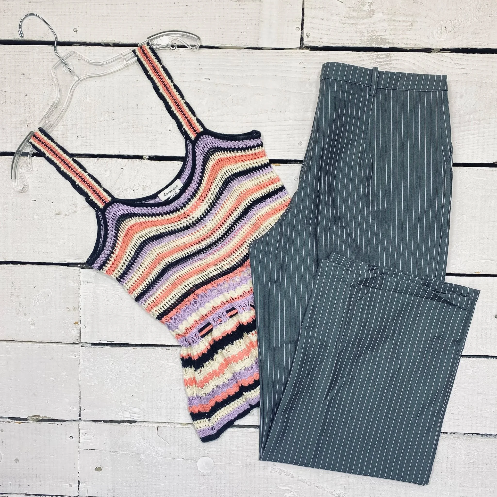 Another Love Shell Size S, $14.95
Kaiia Pants Size 10, $20.95