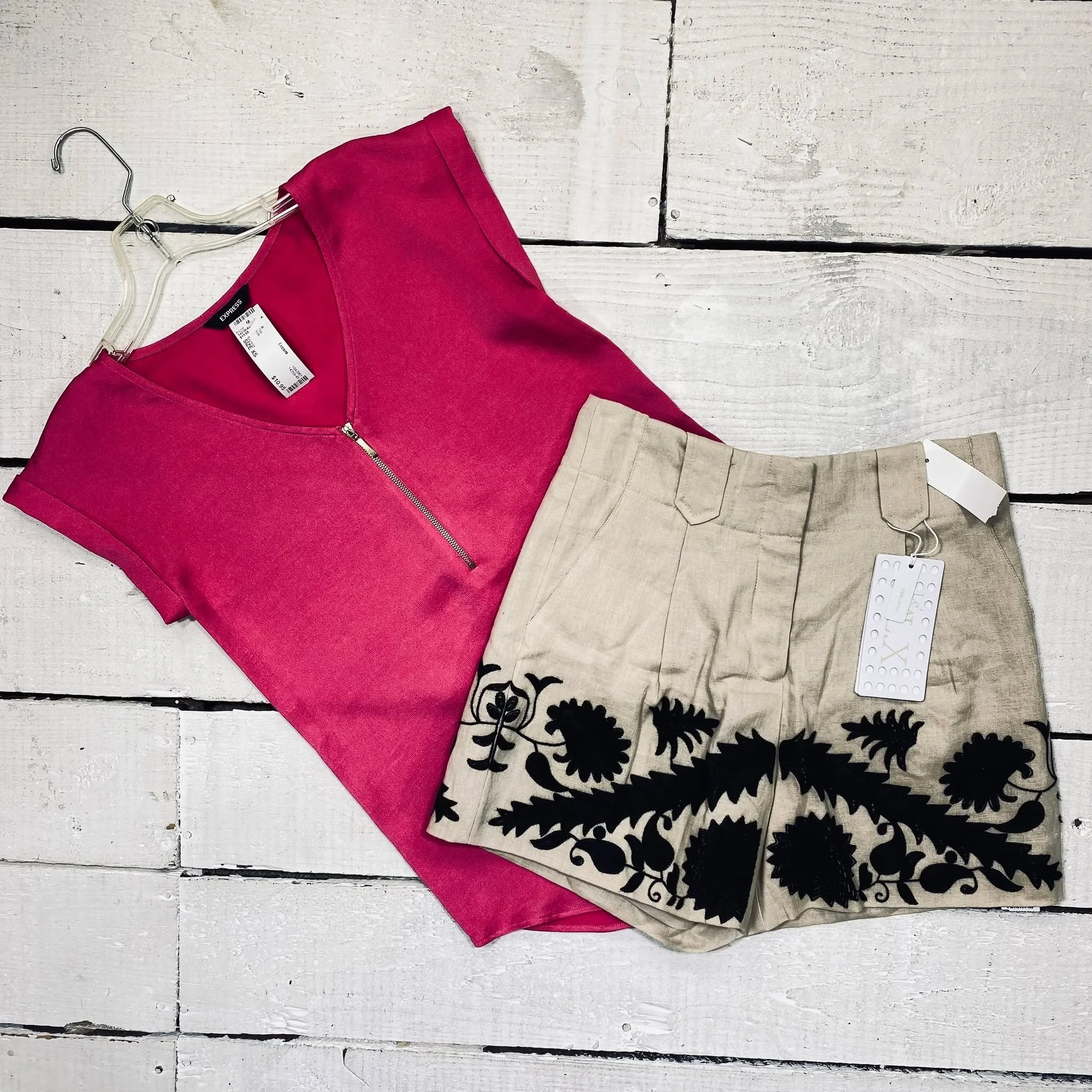 Express Top Size XS, $10.95
Le' AL.X Shorts Size 2, $52.95