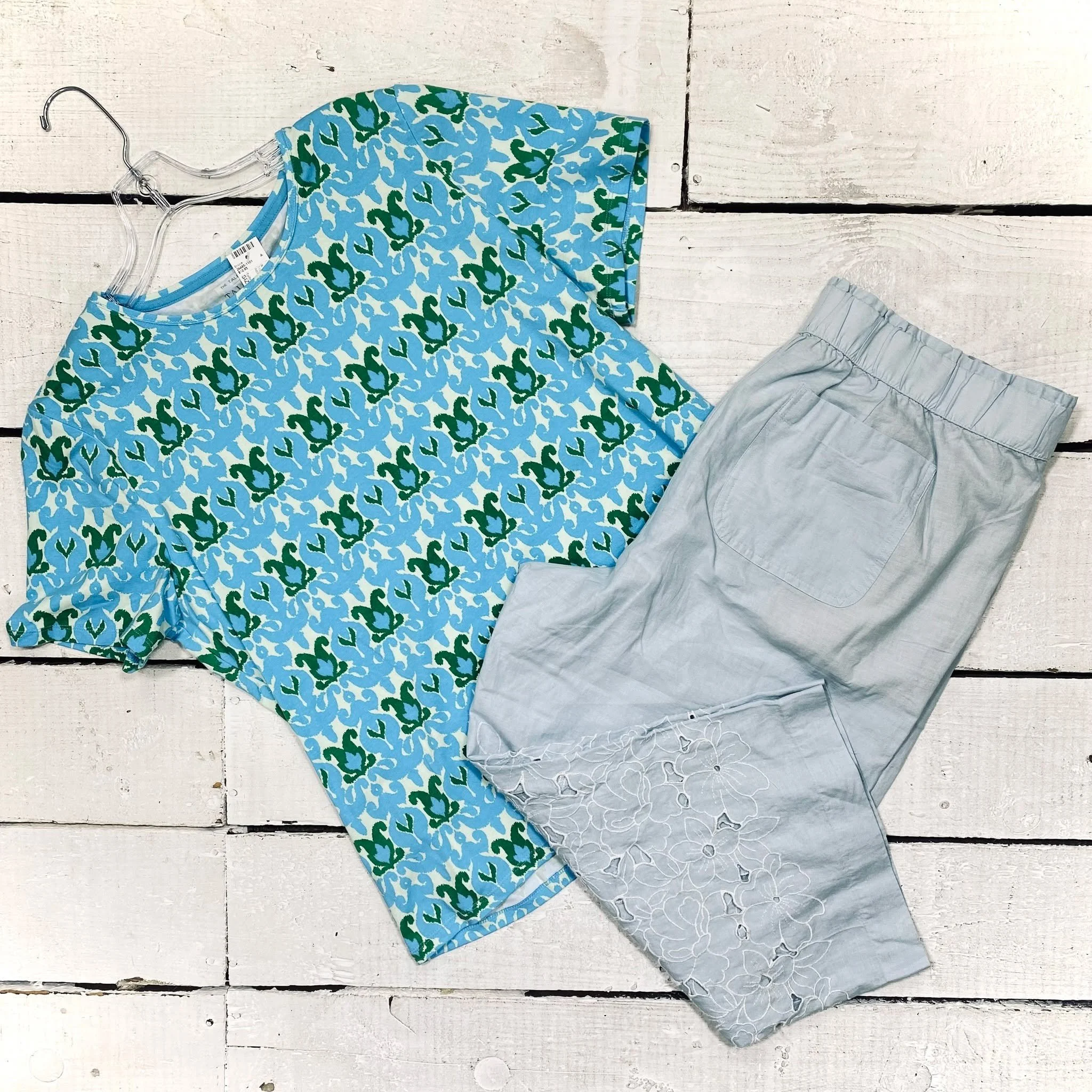Talbots Top Size XLP, $12.95
Talbots Capris Size 16P, $14.95