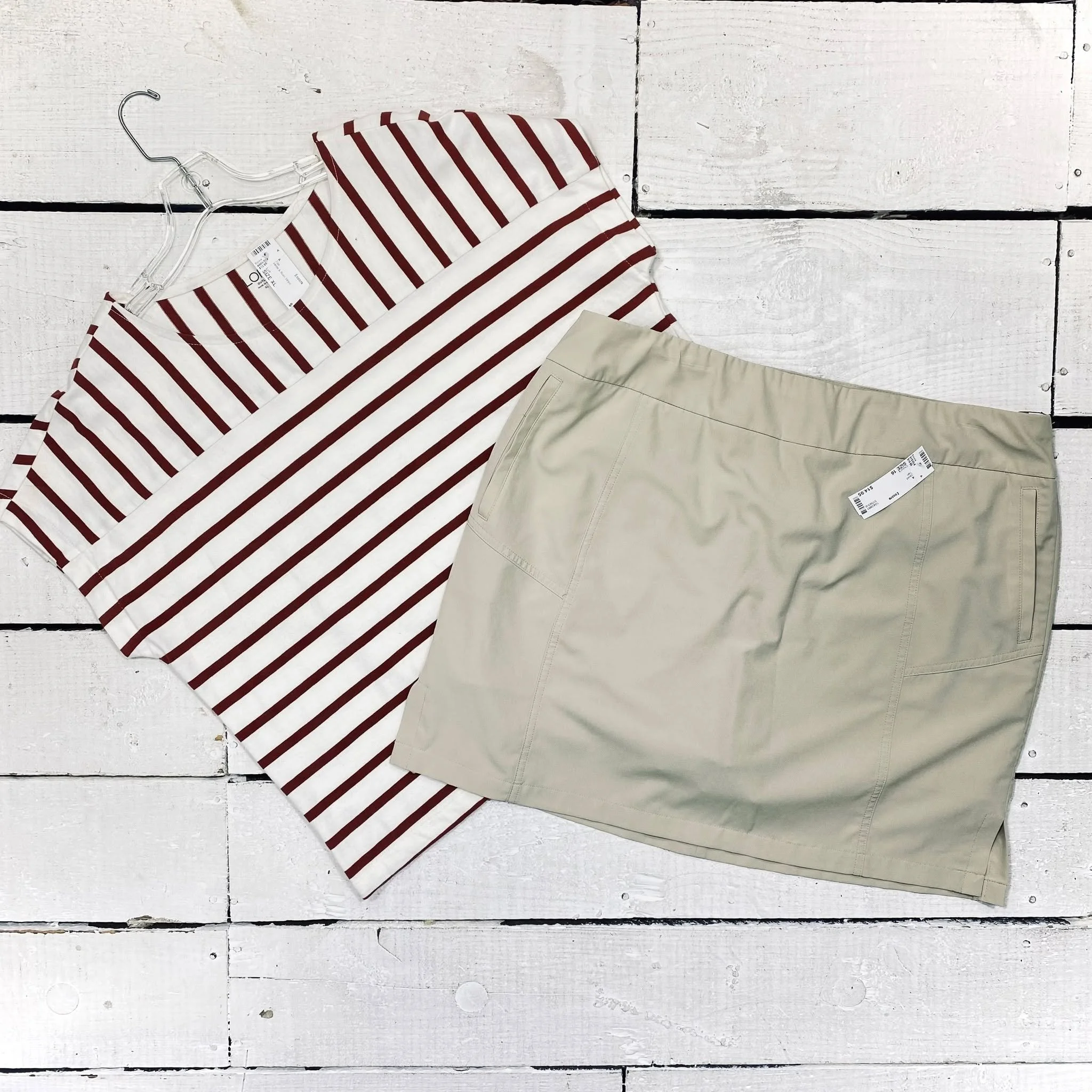Loft Top Size XL, $12.95
Chicos Skort Size 16, $14.95