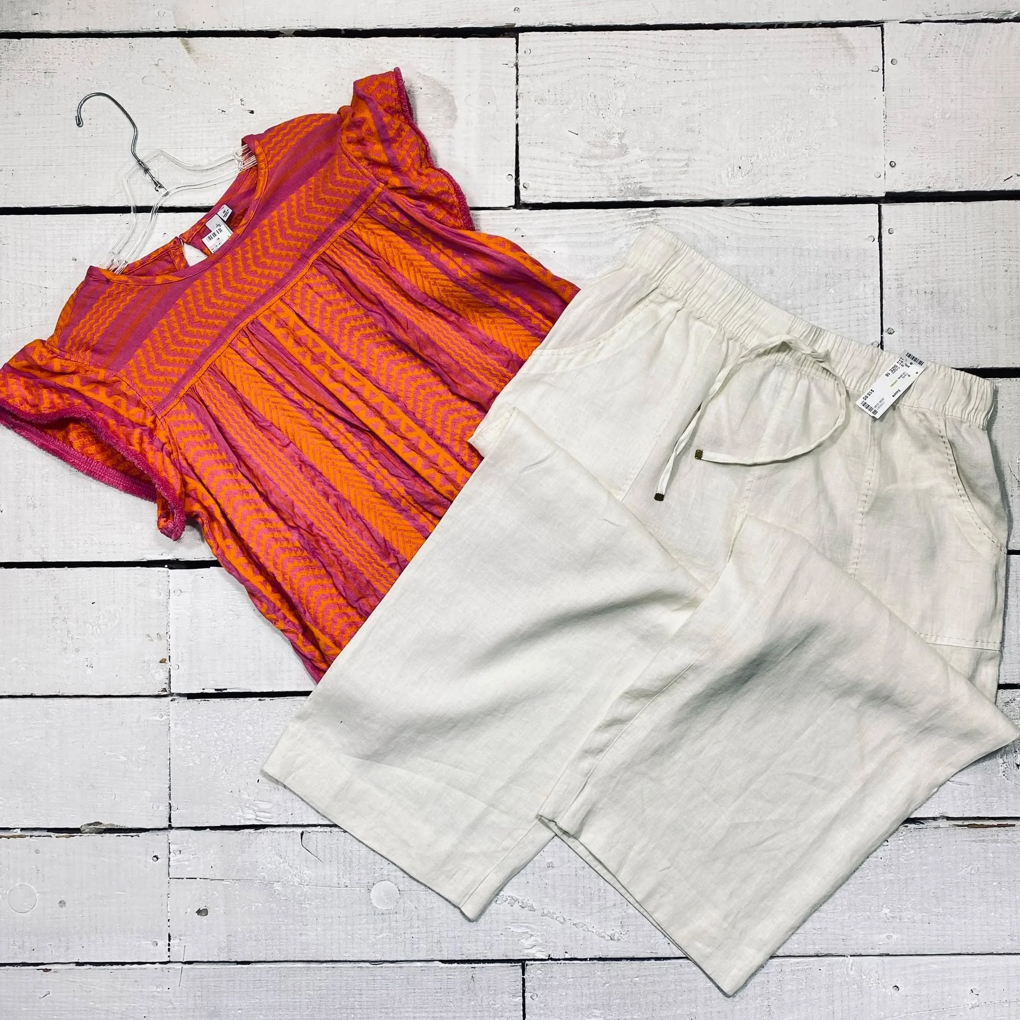 Top Size 1X, $8.55
Calypso Pants Size 16, $15.95