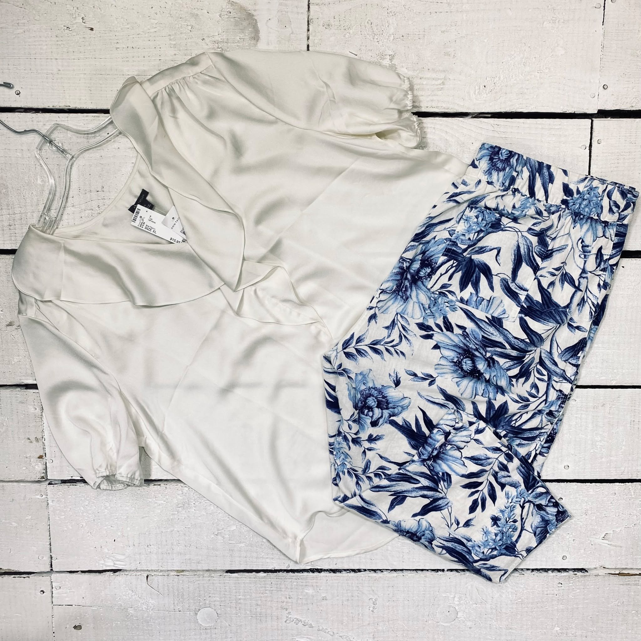 Ann Taylor Top Size XL, $15.95
Alexander Jordan Pants Size 16, $14.95
