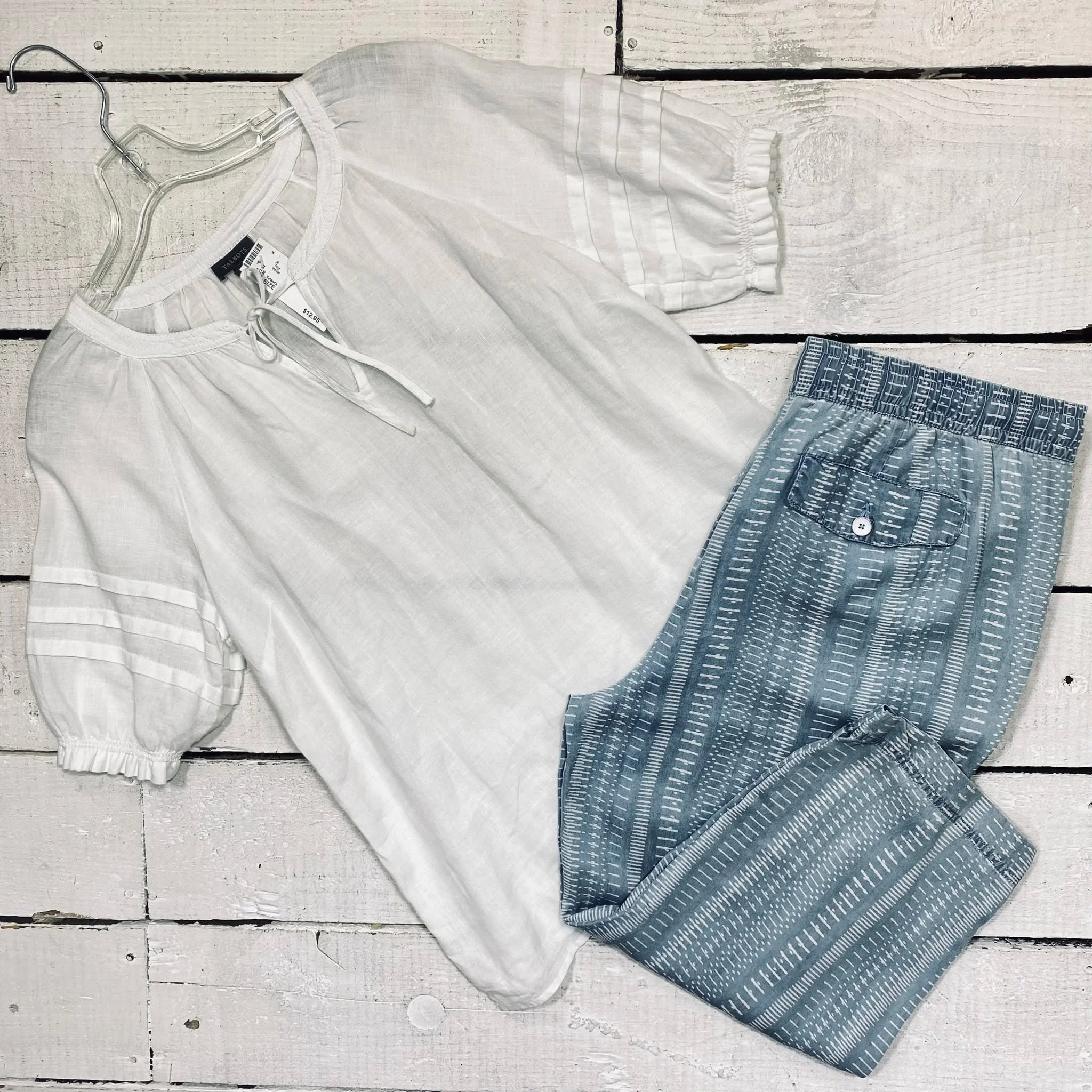 Talbots Top Size M, $12.95
Intro Capris Size 16P, $12.95