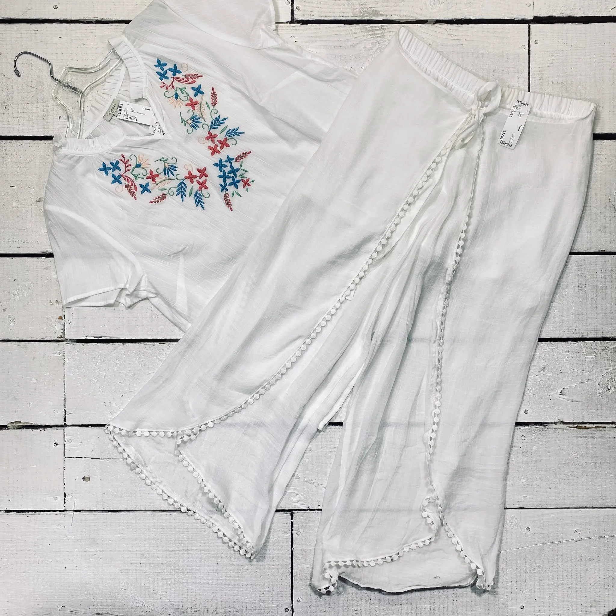 Talbots Top Size L, $15.95
BCX Capris Size L, $12.95