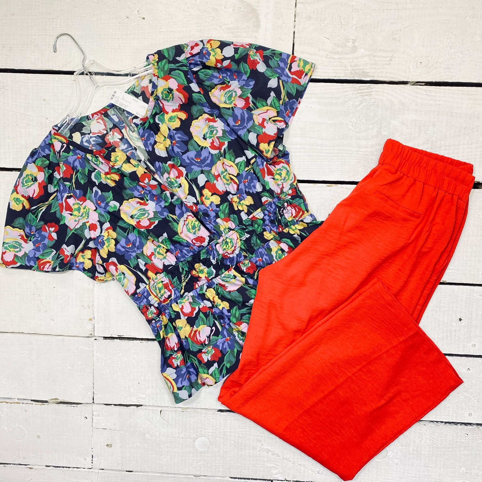 Anthropologie Top Size XL, $20.95
Pants Size 14, $12.95