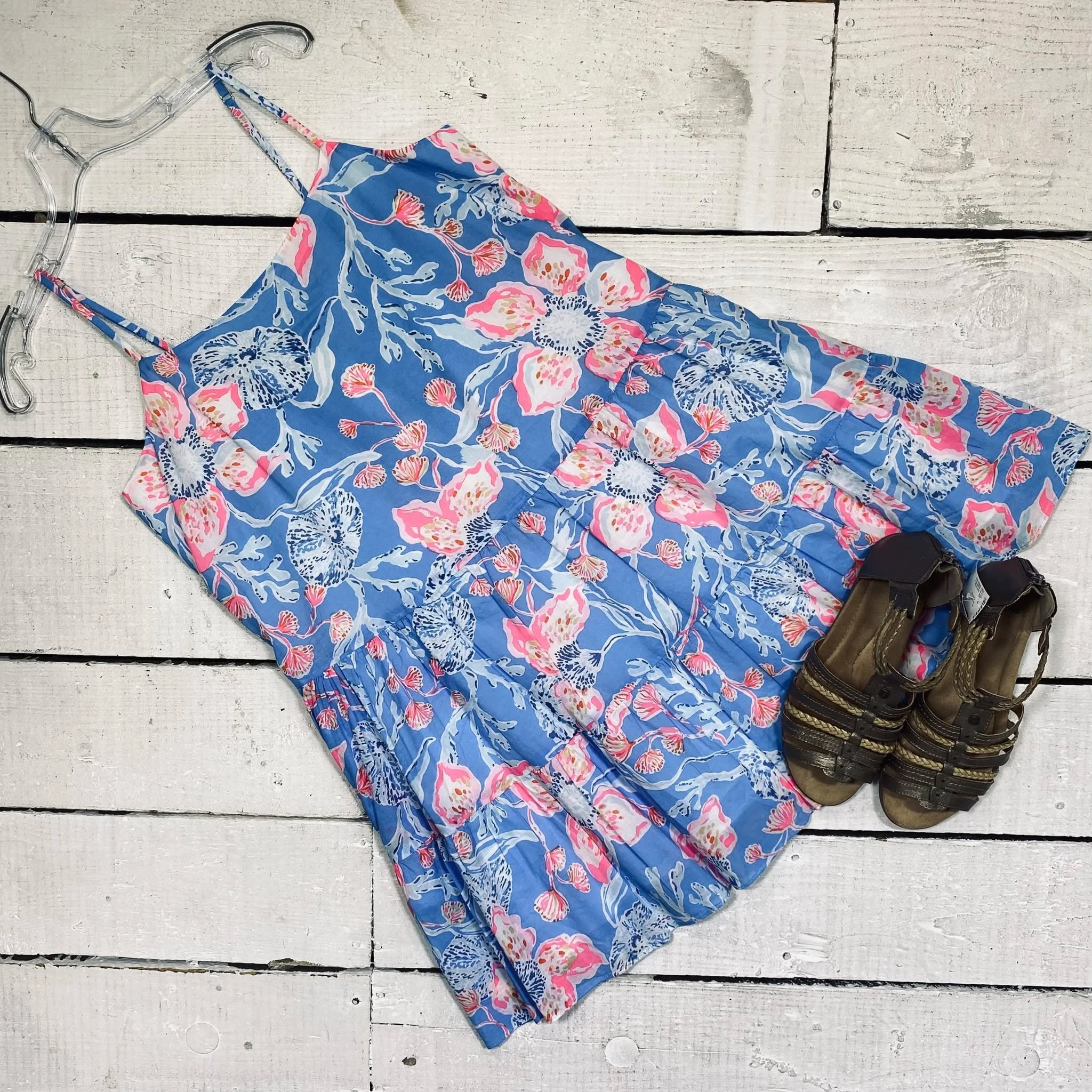 Lilly Pulitzer Dress Size 14, $58.95
Earth Origins Sandals Size 8.5, $18.95