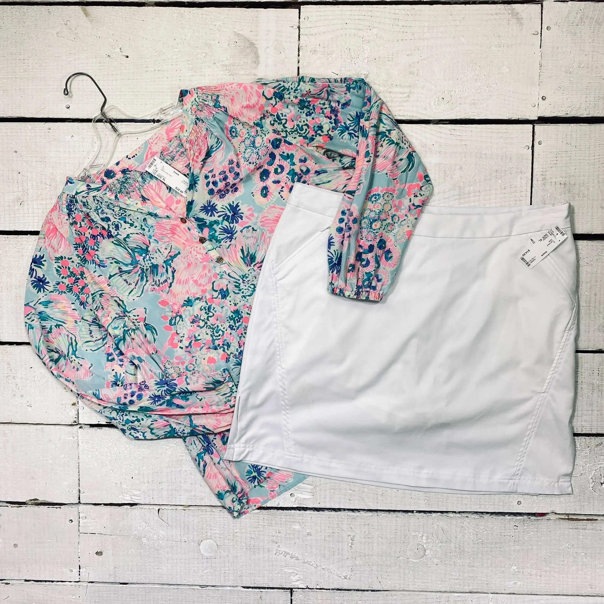 Lilly Pulitzer Top Size XL, $24.95
Callaway Golf Skort Size XL, $14.95