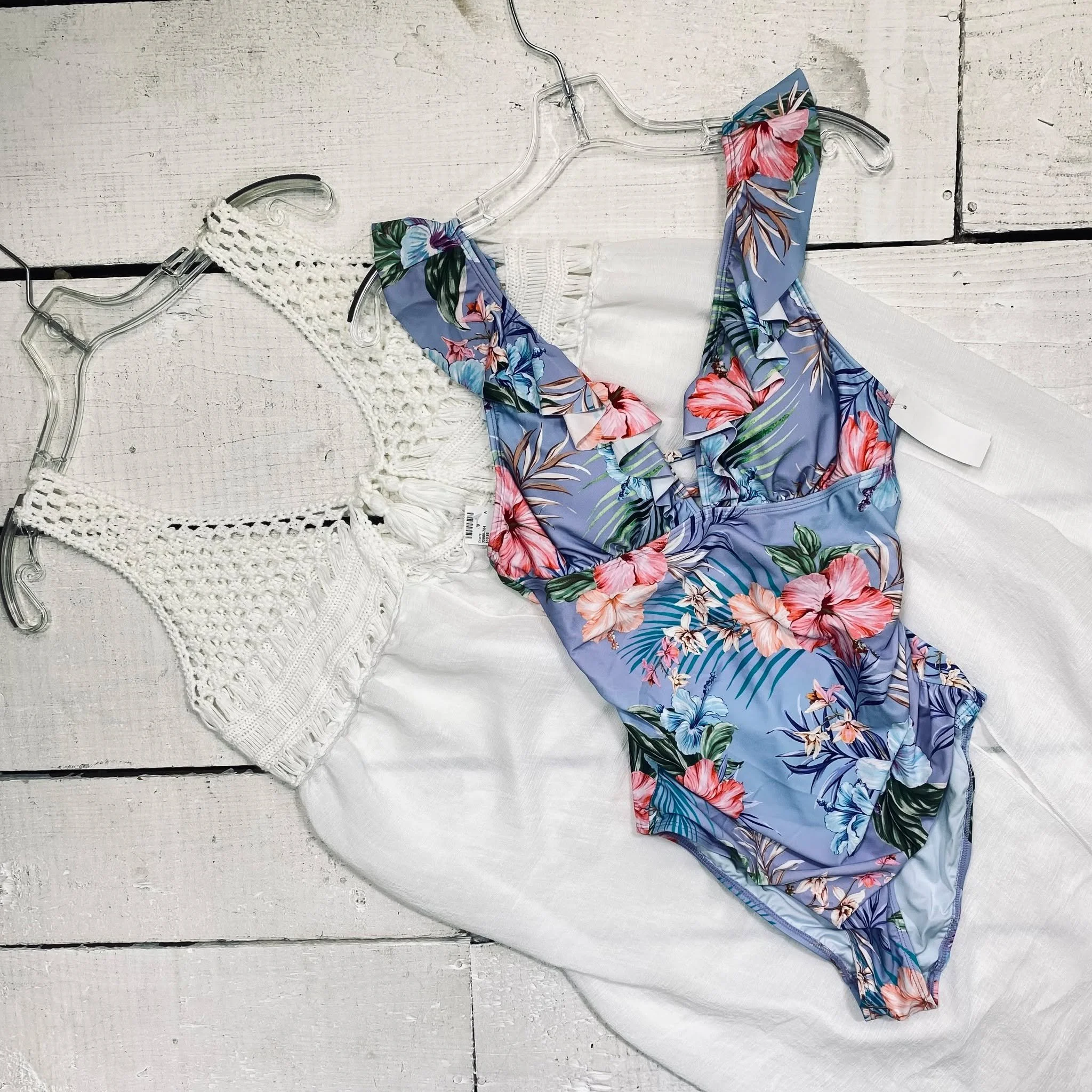 Cupshe Swimsuit Size M, $10.95
Coverup Size S, $10.95