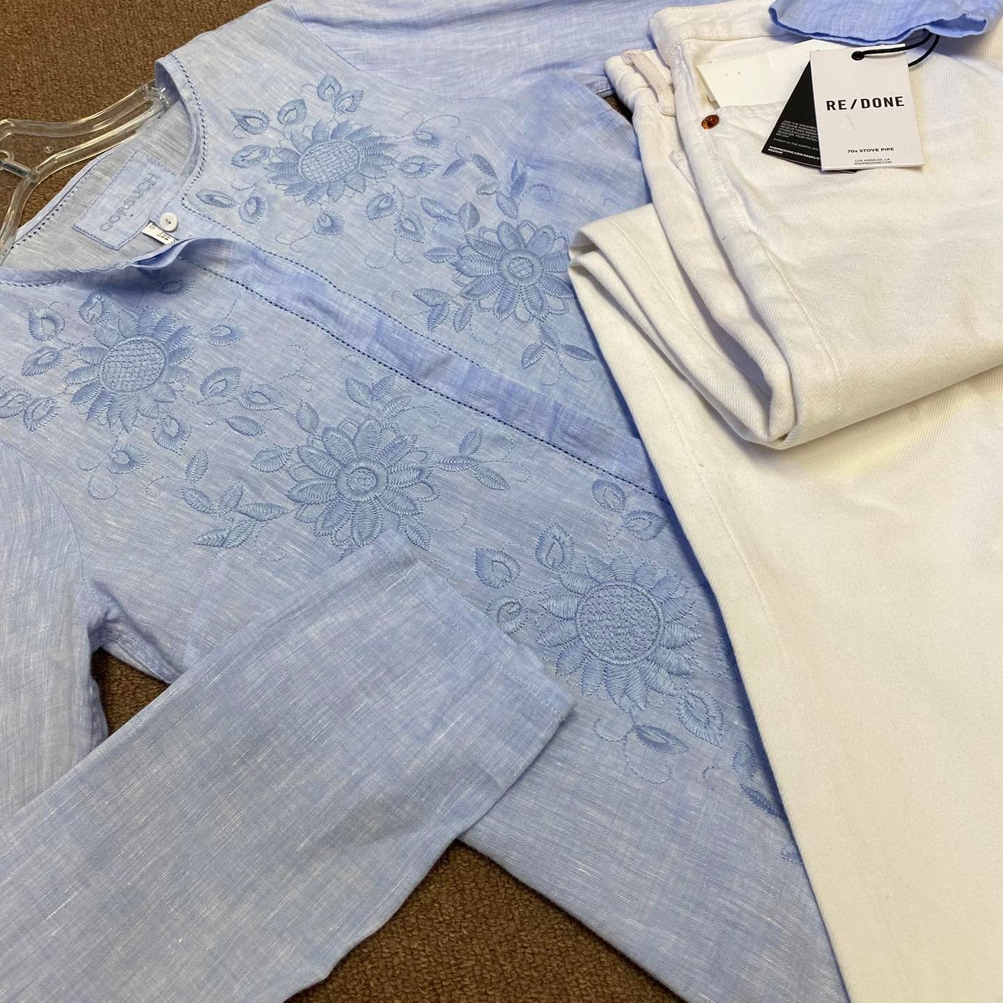 GORSUCH Blouse Size S, $175.95
RE/DONE Jeans Size M, $55.95