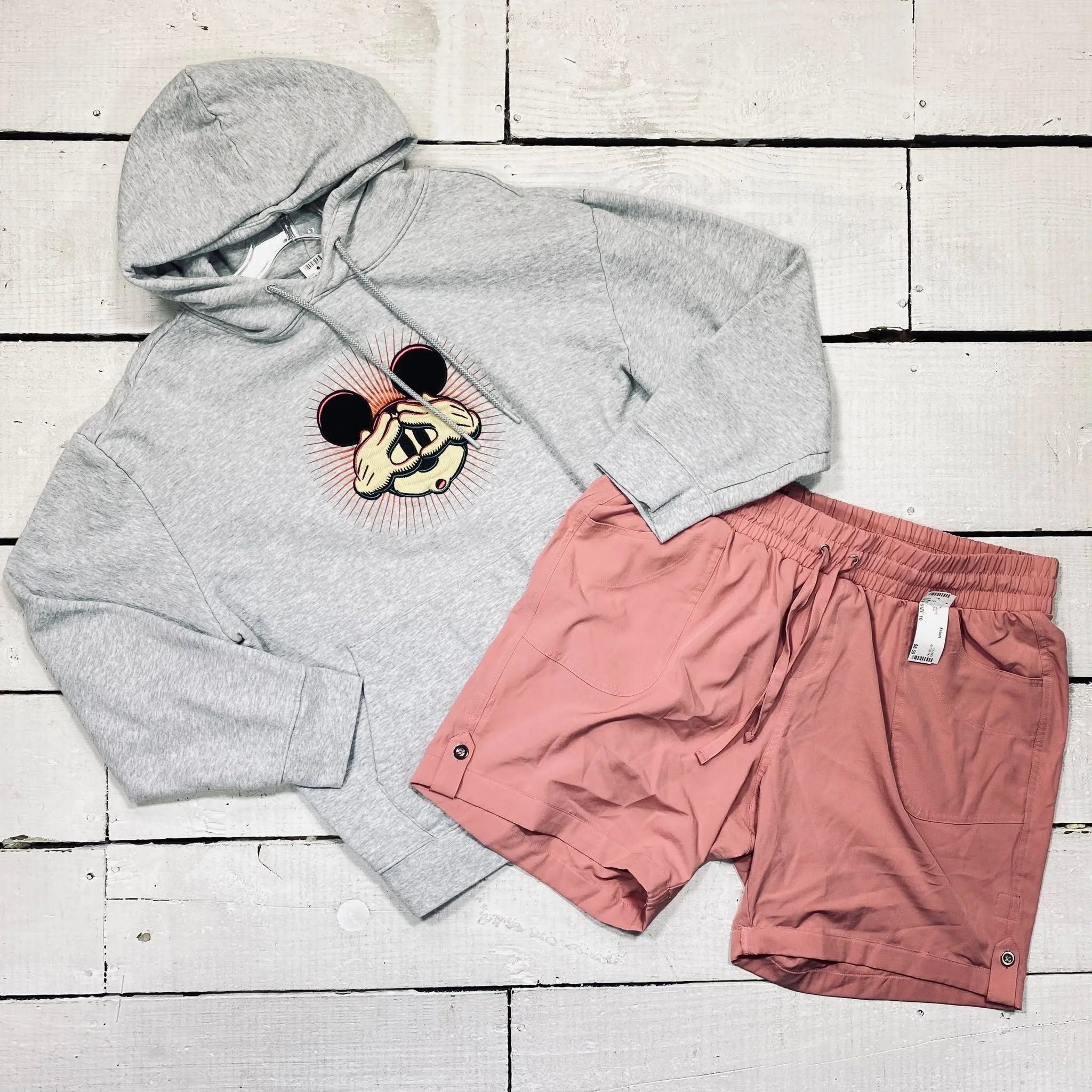 Disney Top Size XL, $22.95
Shorts Size 16, $8.55