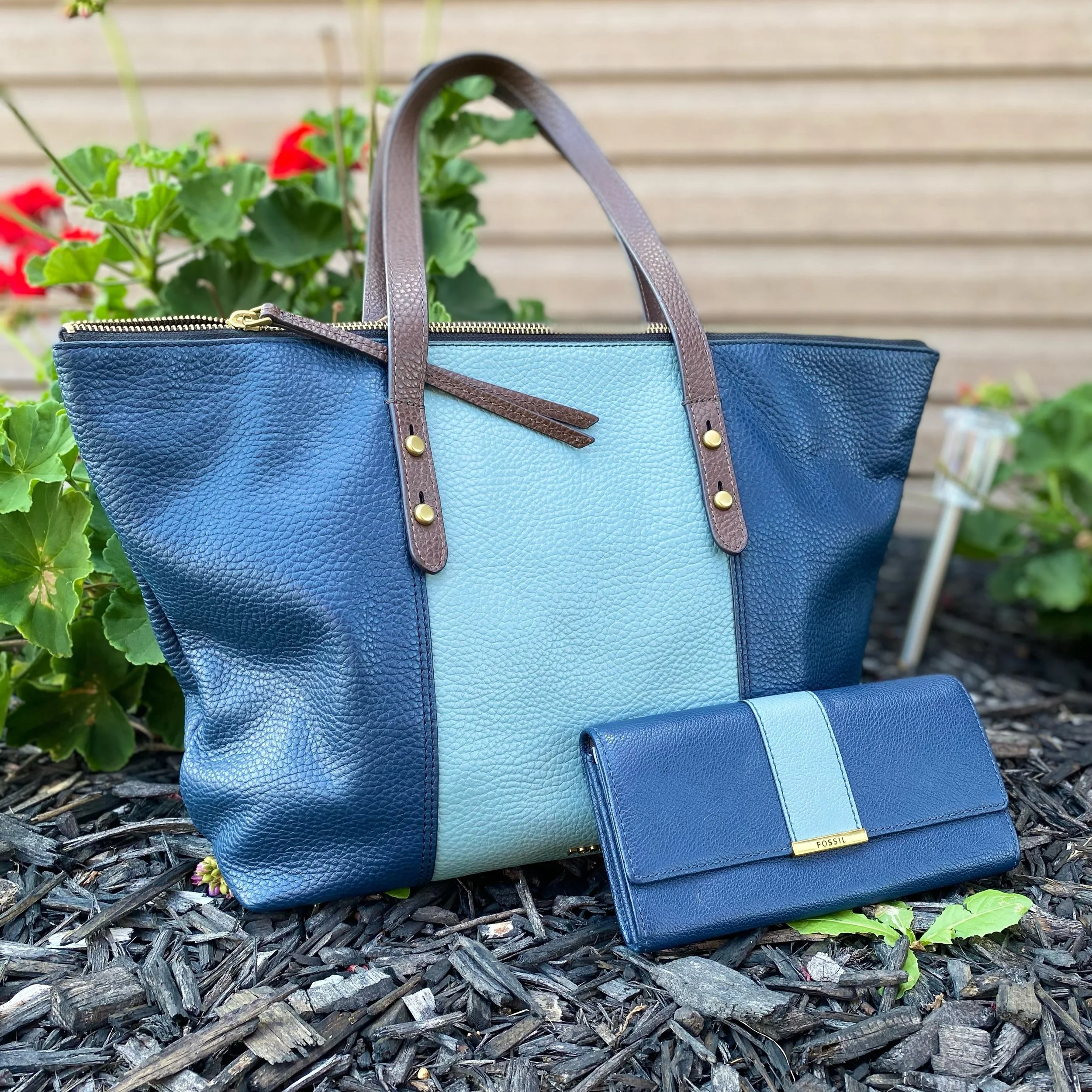 Perfect Fossil set! With a matching wallet, purse is just $42.99 and the wallet is $24.99! 🩵