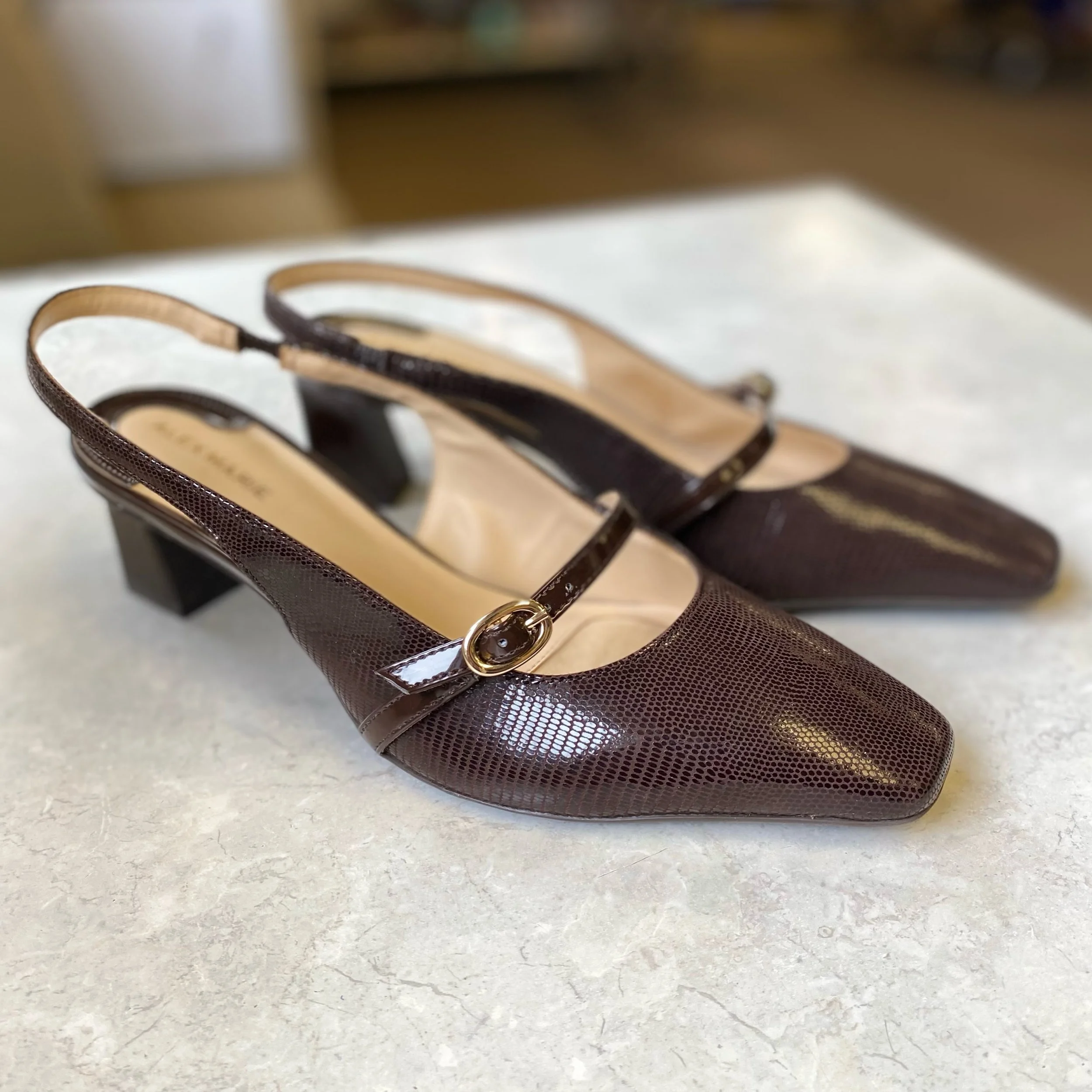 ADORABLE Kitten heel pumps! In chocolate brown at a size 8, these cuties are perfect for trendy fits right now! Only $38.99! 🤎