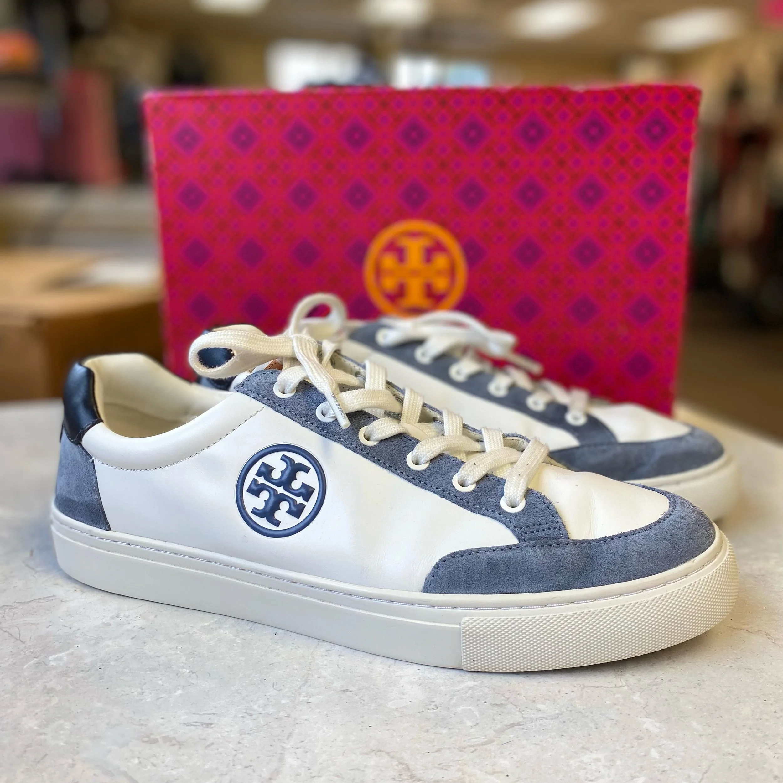 Beautiful Size 11 Tory Burch Tennis Shoes! Were $248 new, our price just $115.99! 🩵✨