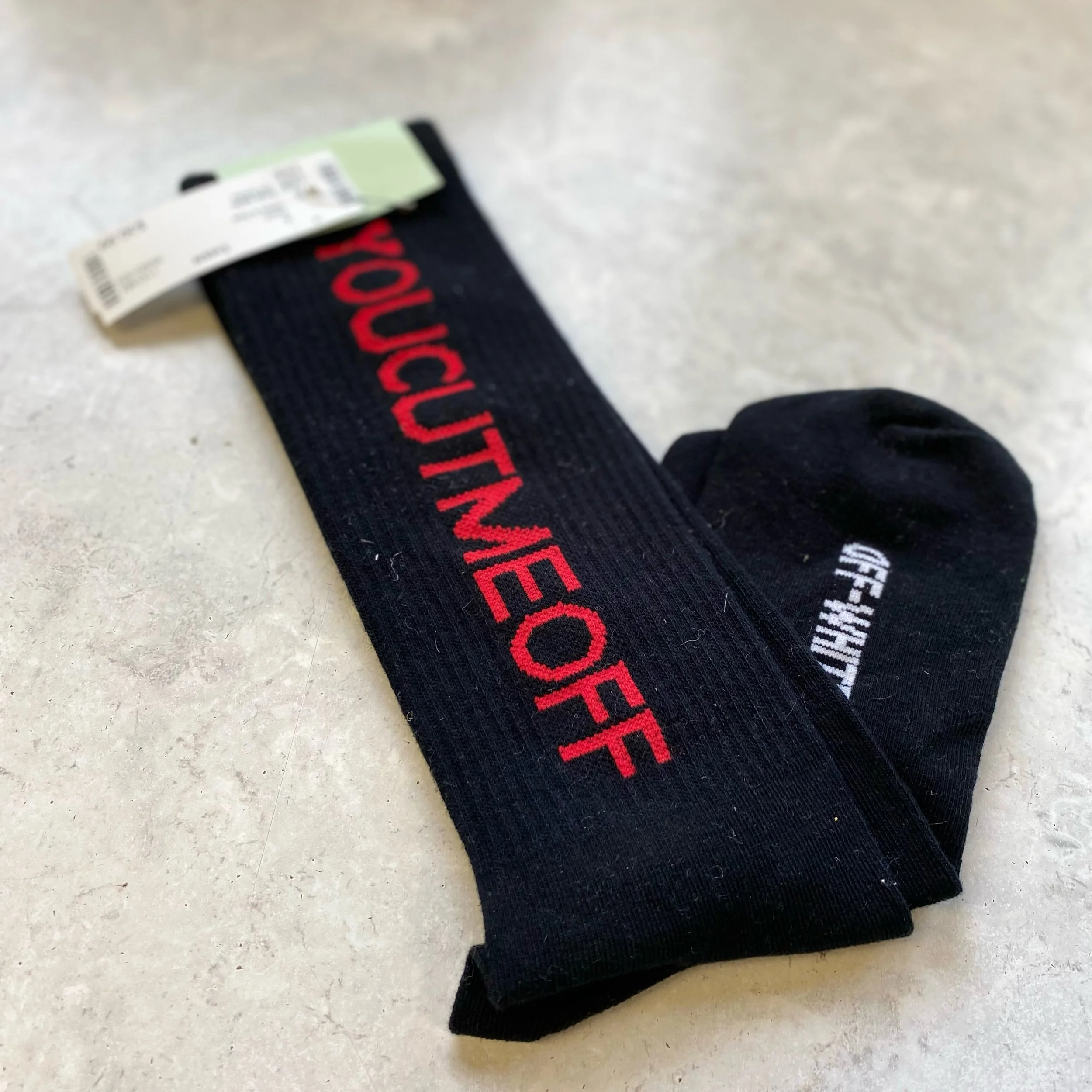 Just in‼️Off White Socks, we&rsquo;re $100 NEW, our price just $30.99! 🖤❤️