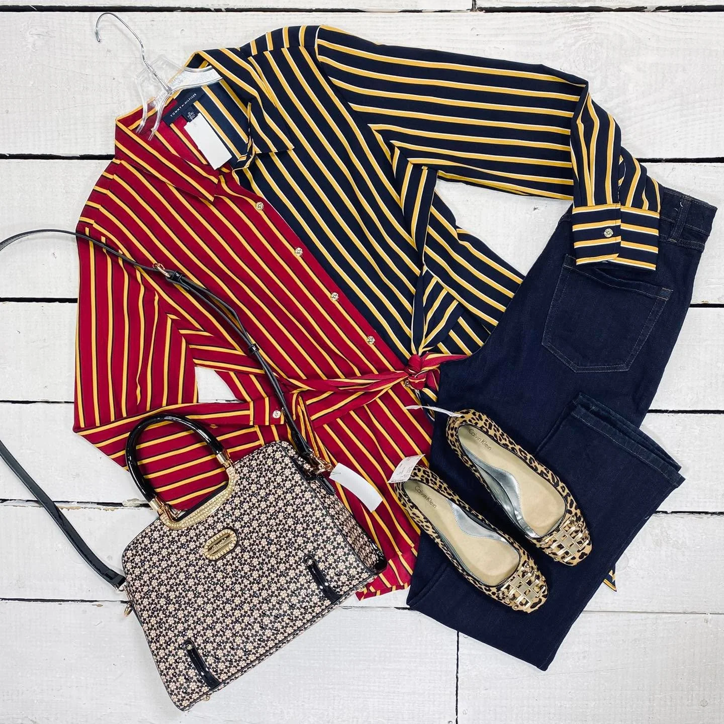 Tommy Hilfiger Blouse Size XL, $13.99
INC Jeans Size 8, $16.99
Brangio Italy Purse, $30.99
Calvin Klein Flats Size 9.5, $25.99