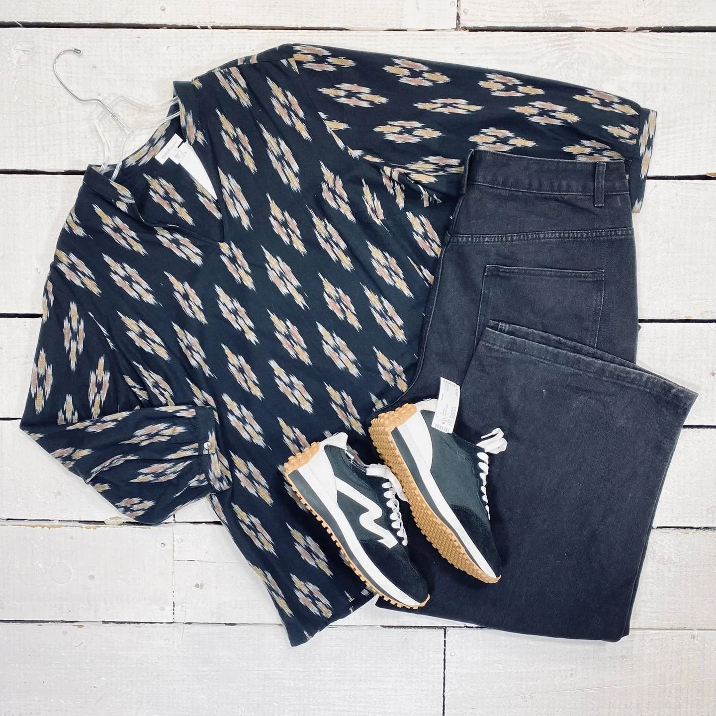 purejill Top Size XL, $13.99
Jeans Size 16, $14.99
Steve Madden Tennis Size 8.5, $34.99