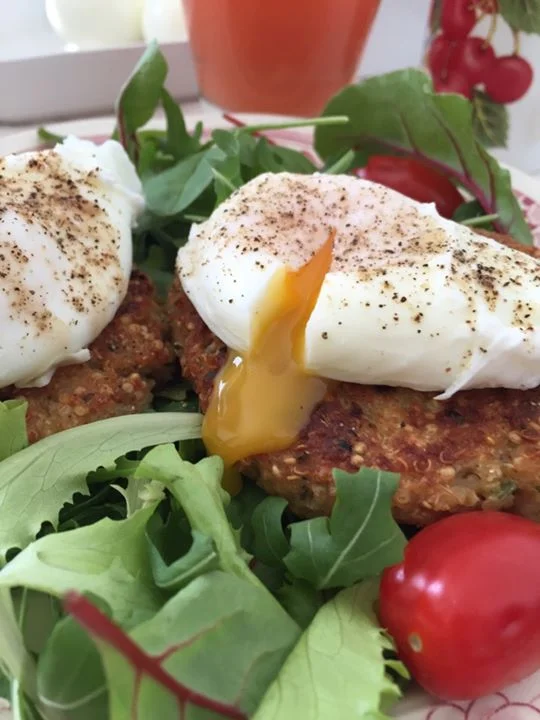 Jimmy Spets' quinoa and spinach patties