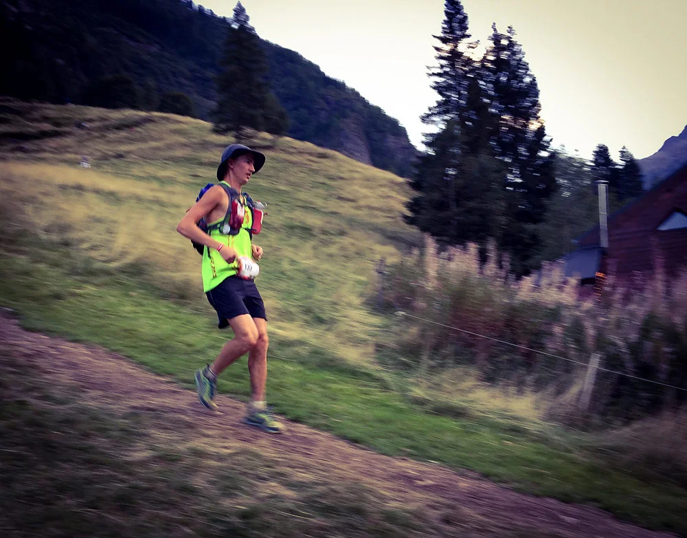 Elov had a tough race and here at Vallorcine (151k) he wasn't all happy. 