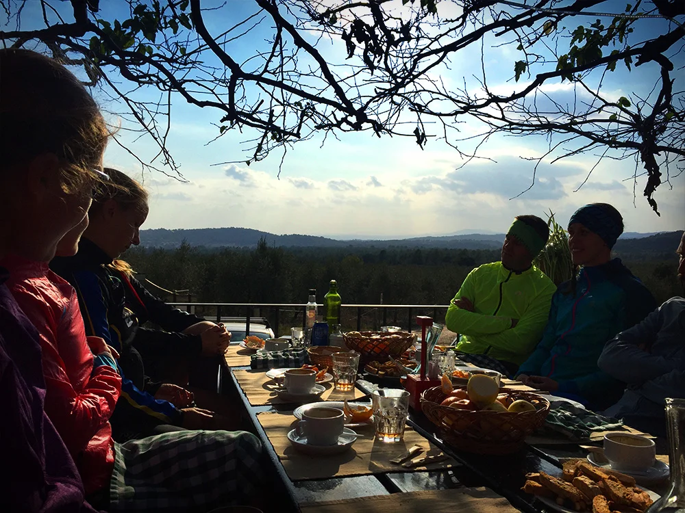 Välförtjänt lunch på berömda restaurangen Vinya Nova.
