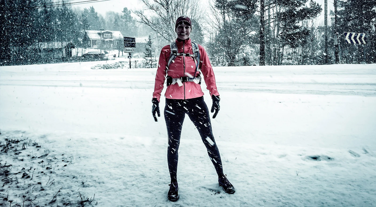Långpass i snö