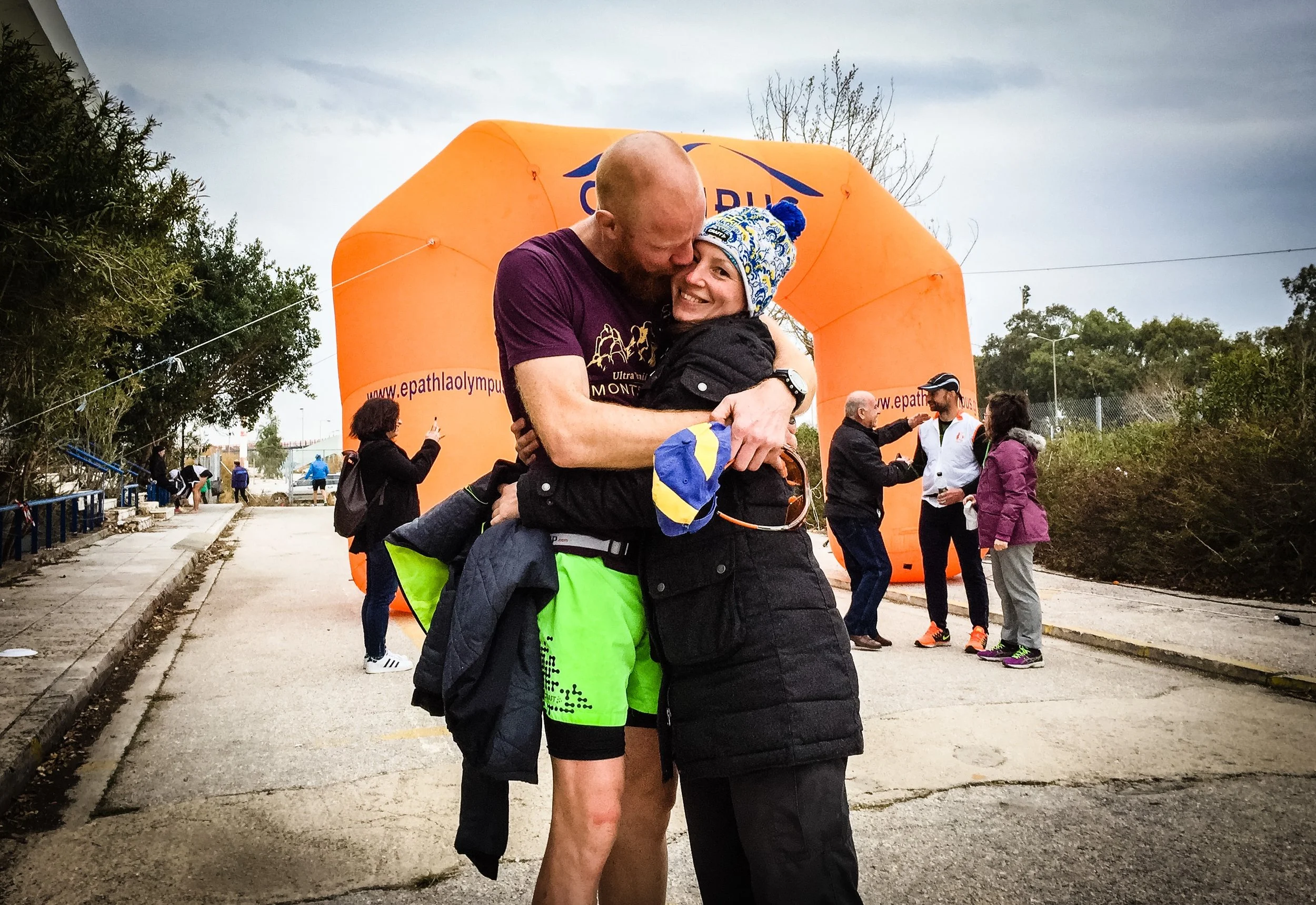 Ellen and I at the finish line. So many feelings!