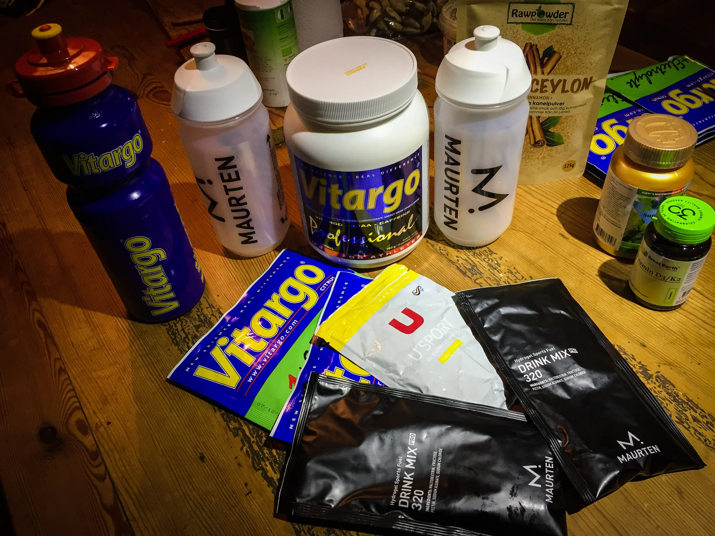 3 x 100 km och 3 x svensk sportdryck