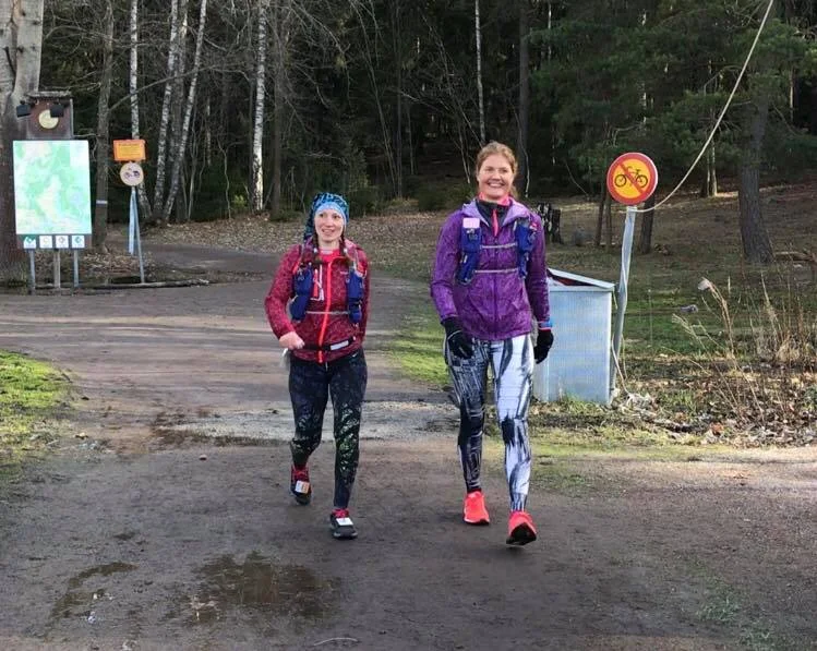 Jag och Carin. Foto Lisa Kriga