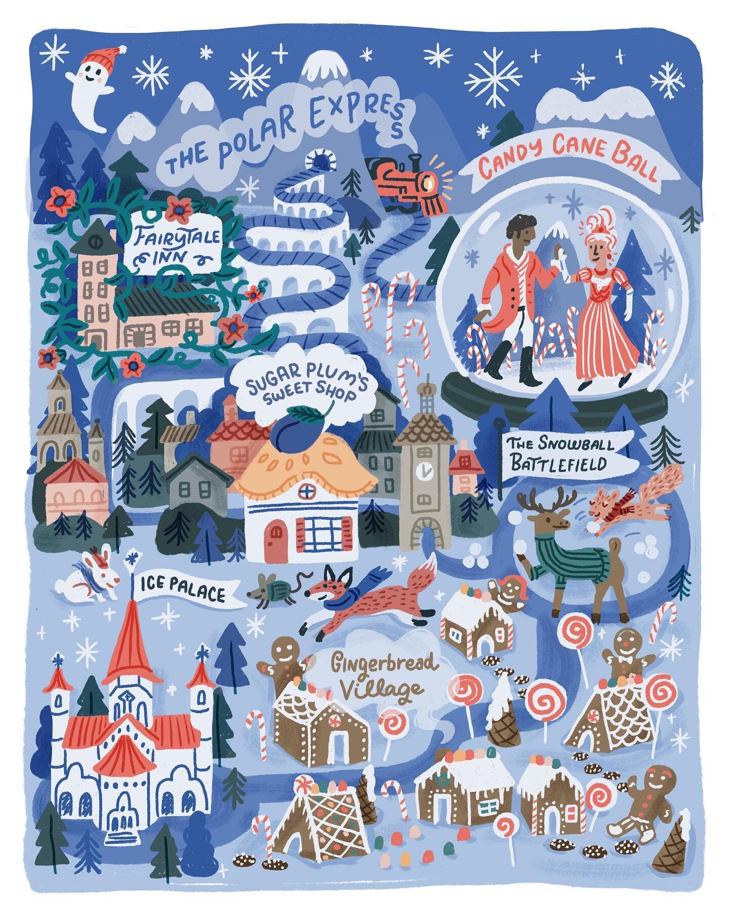 Excited to share another awesome collaboration with @alexandra_roselyn! I really love seeing everyone&rsquo;s book selections for the Readathon when the map gets posted. I wanted to capture a storybook vibe so I looked at small European towns and hal