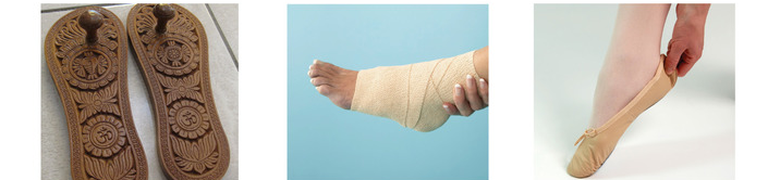 padukas, crepe bandages and toe shoes serve as inspiration
