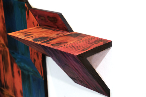 detail of shelf