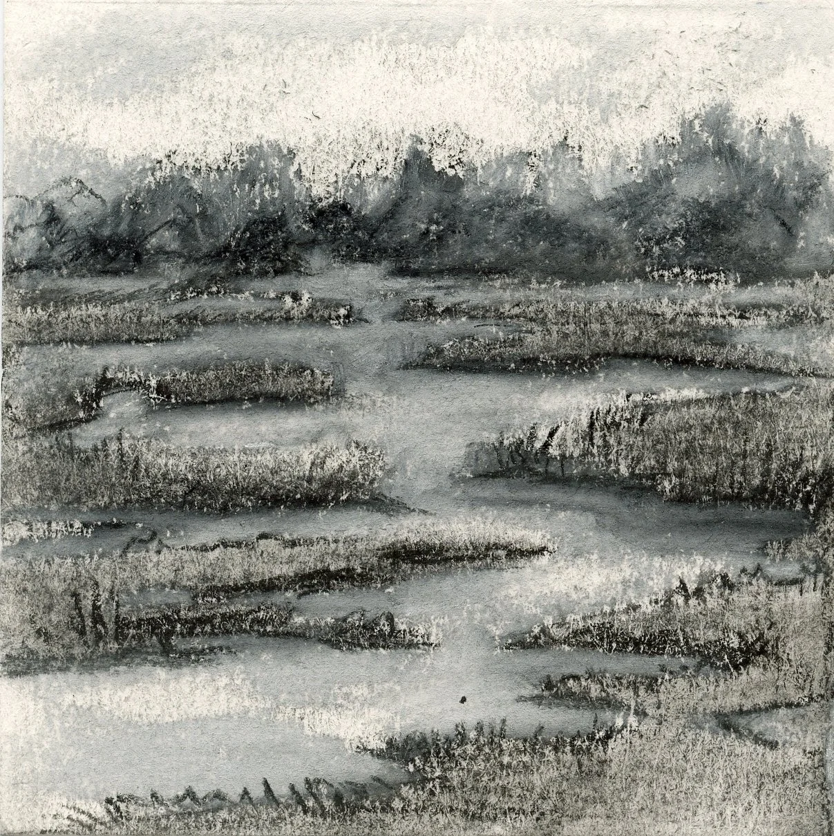 Charcoal Waterscape no. 1, 2025