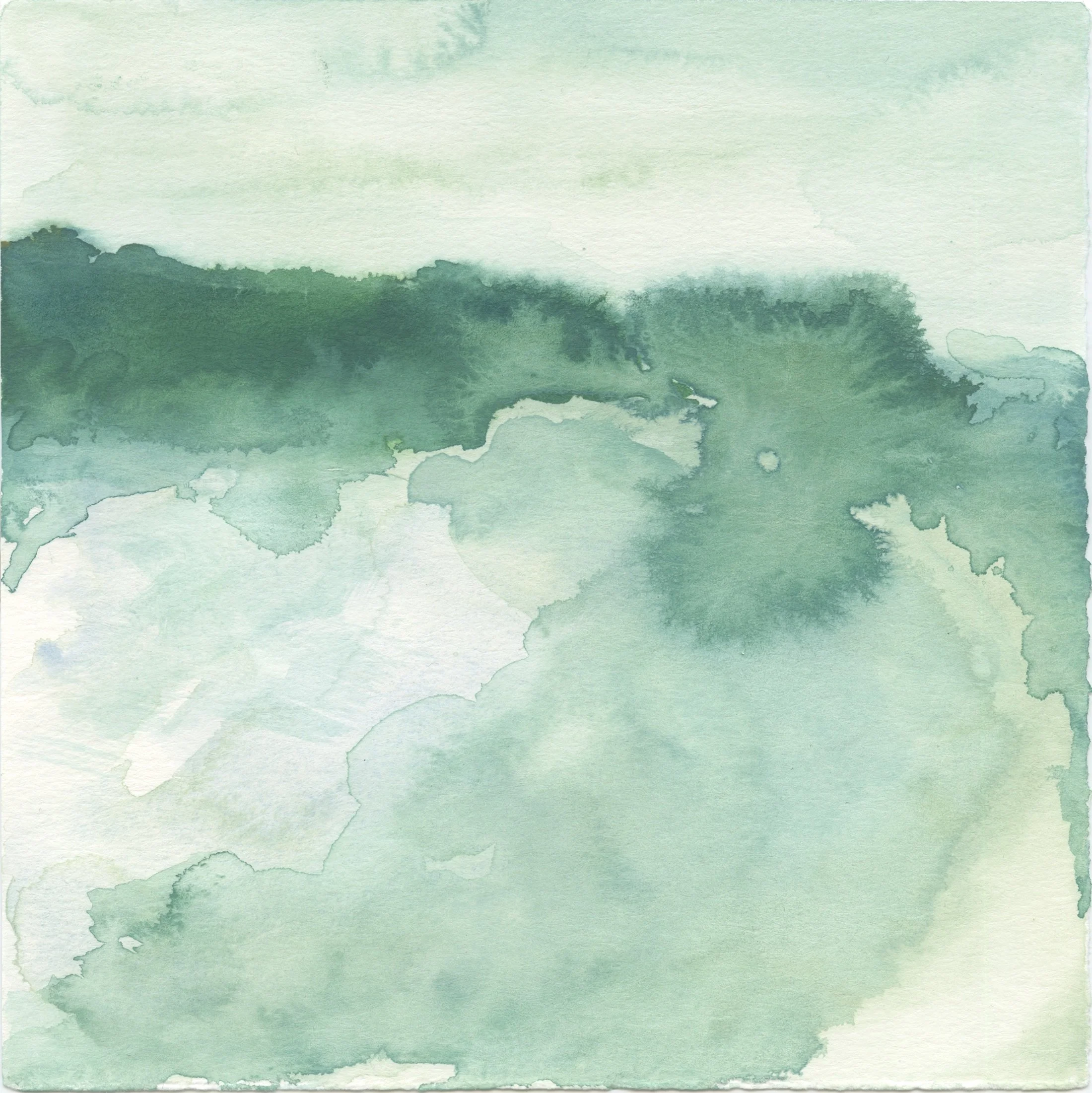 Loose Waterscape / Silver Lake - Print