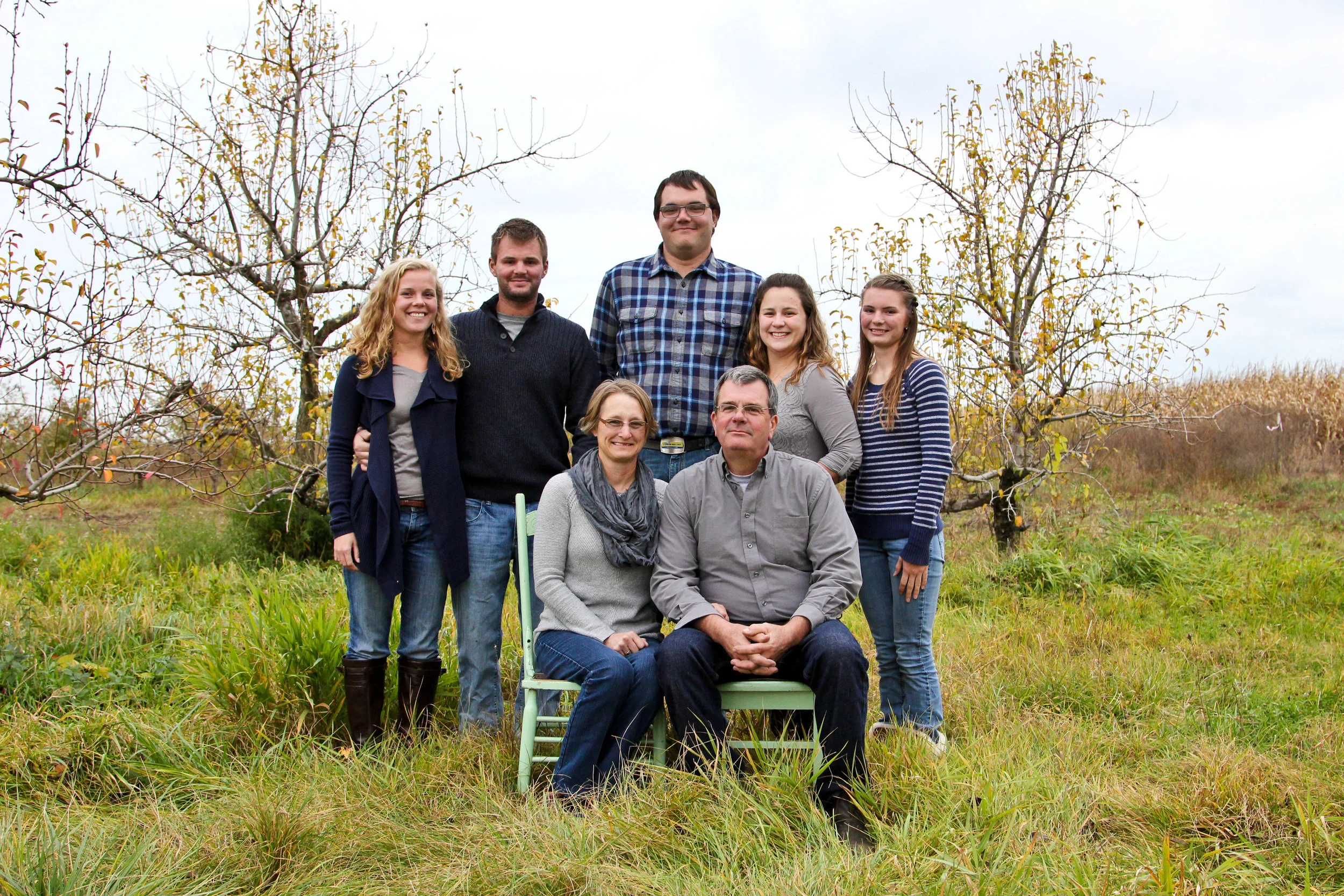 The Ellis Family on the farm 2015, picture courtesy of Ellis Family Farm