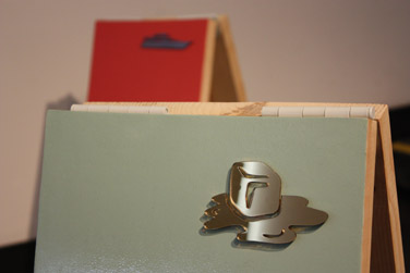 Untitled (Detail) Wood, paint and laser cut vinyl 24 x 15.7 inches 2011