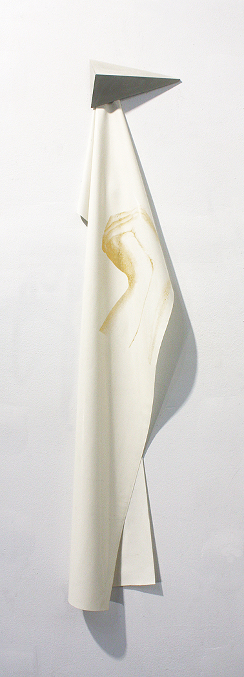 TOUCH. Silkscreen on latex and concrete. 36 x 18 inches. Edition of 8 + 2 AP. 2016