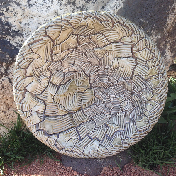Textural Platter, stoneware, 2014