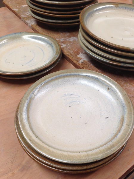 Dinner Plates, Stoneware, 2014
