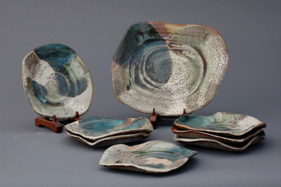 Plates, Stoneware, 2013
