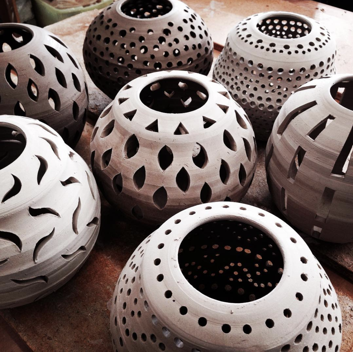 Lanterns in progress