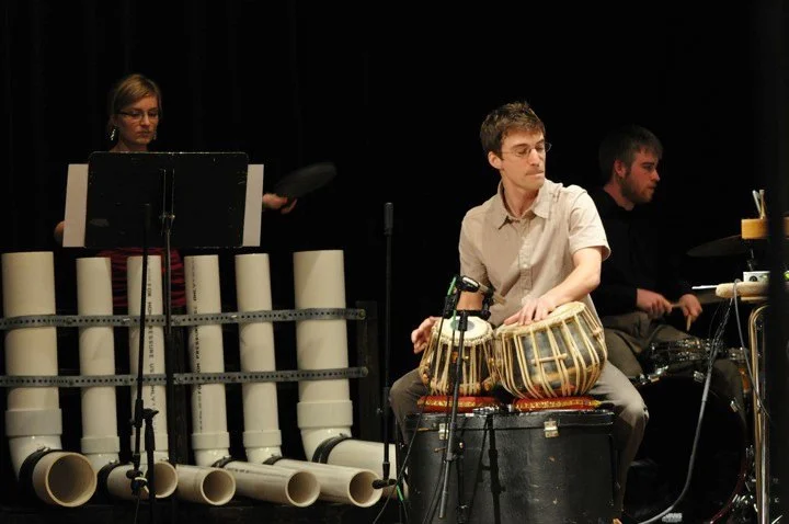 Members of Starbrand with the University of Michigan Percussion Ensemble performing the world premier of PTA , 2010 Photo credit: Cory Robinson