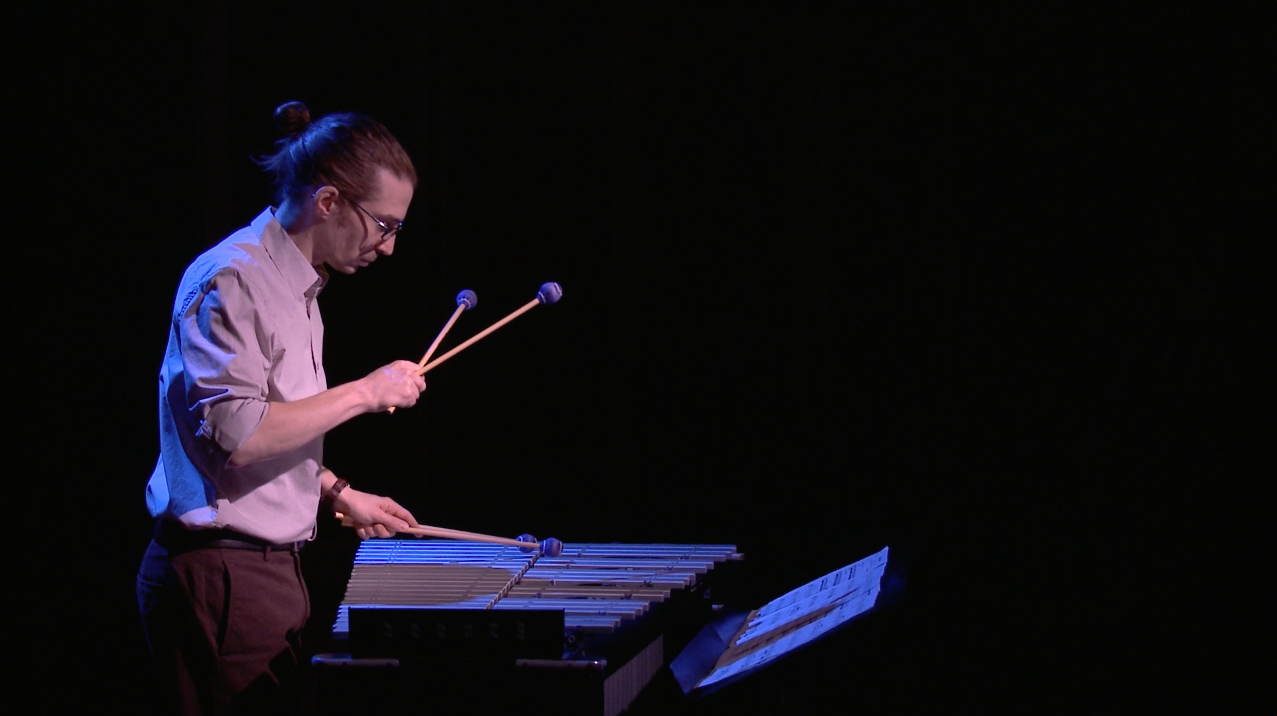 Dan performing Kristin Kuster's Rain Chain , December 2014. 