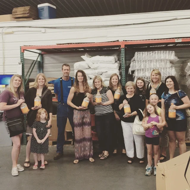From left to right: Me; Michelle from Simplify, Live, Love and her daughter; our tour guide, Phil; Susie from Flexitarian Filly ; Kristen from Make the Best of Everything ; Kier from Life in Iowa ; Patty from Epicurean Explore r; Ally from Ally's Sweet and Savory Eats ; Stephanie from Been There, Baked That and her daughters. 