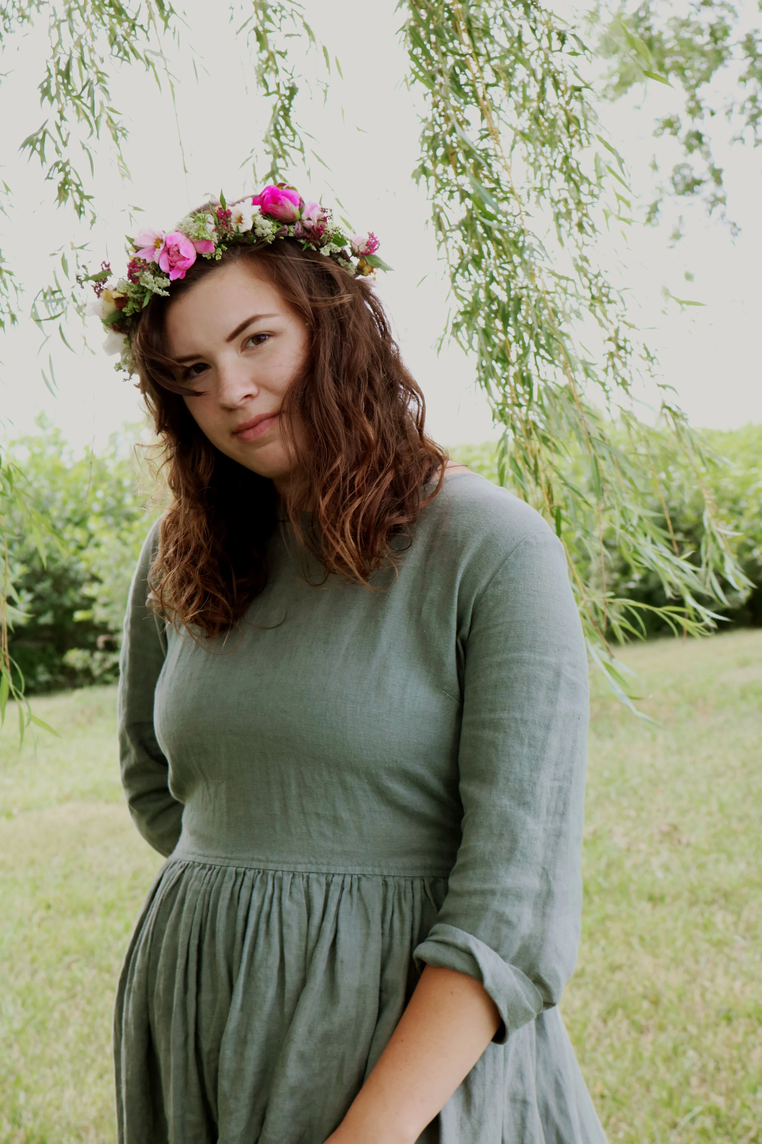 Diy Late Spring Flower Crown Under A Tin Roof
